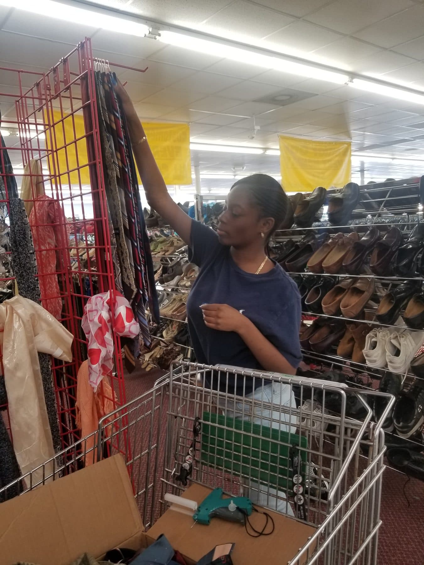 A New Direction Career Services student at a work-based learning placement